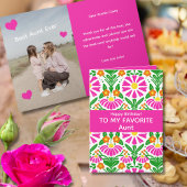 Blooming Birthday Wishes! To Favorite Aunt カード
