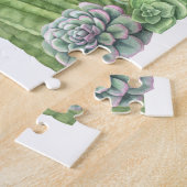 Blooming Cactus Watercolor Garden ジグソーパズル (側面)
