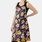 blooming cherry and butterflies seamless pattern. エプロン (インサイチュ)