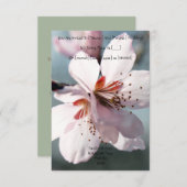 Blooming cherry flower wedding invitation 招待状 (正面/裏面)