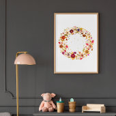 Blooming Circle | S. Friguiによる押し花アート ポスター