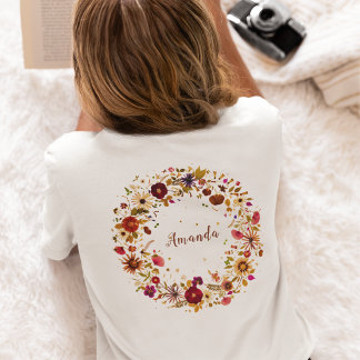 Blooming Circle | S. Friguiによる押し花アート Tシャツ