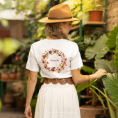 Blooming Circle | S. Friguiによる押し花アート Tシャツ