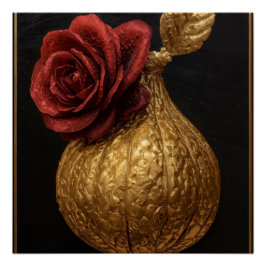 Blooming Color Flow – Hypnotic Floral Close-up Art ポスター