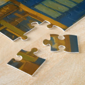 Blooming Corner – Vibrant European Street ジグソーパズル (側面)