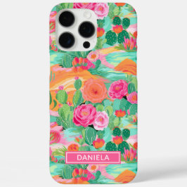 Blooming Desert Cacti オリジナルデザイン iPhone 16 Pro Maxケース