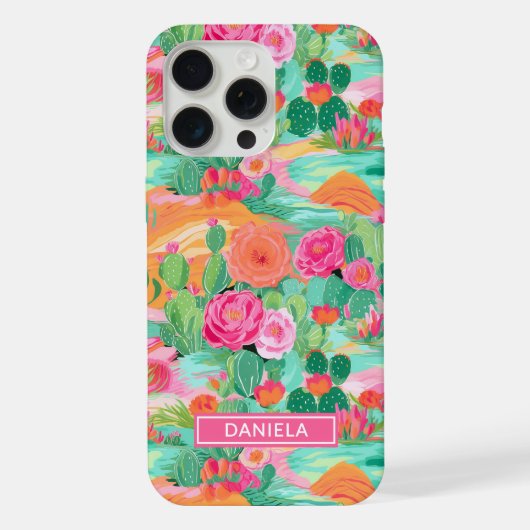 Blooming Desert Cacti オリジナル iPhoneケース (裏面)