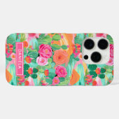 Blooming Desert Cacti Personalized Case-Mate iPhoneケース (裏面 (横))