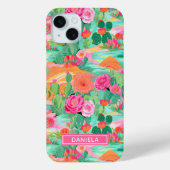 Blooming Desert Cacti Personalized Case-Mate iPhoneケース (裏面)