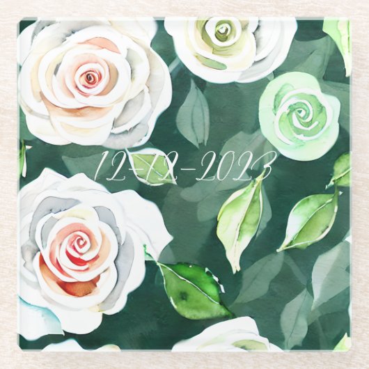 Blooming Elegance: セーブ・ザ・デート コースター (正面)