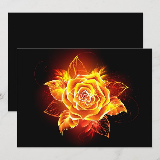 Blooming Fire Rose 案内状 (正面/裏面)