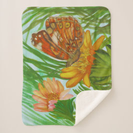 Blooming flower garden シェルパブランケット