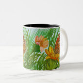 Blooming flower garden ツートーンマグカップ (正面右)