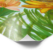 Blooming flower garden フォトプリント            (角)