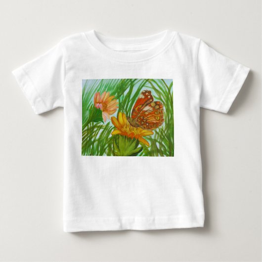 Blooming flower garden ベビーTシャツ (正面)