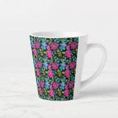 Blooming flower garden chic floral foliage カフェラテマグ (右)