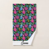 Blooming flower garden chic floral foliage バスタオルセット (ハンドタオル)