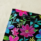 Blooming flower garden chic floral foliage ビーチタオル (インサイチュ)