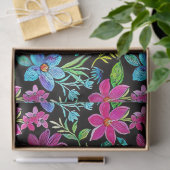 Blooming flower garden chic floral foliage 薄葉紙 (ギフト)