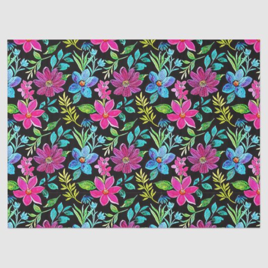 Blooming flower garden chic floral foliage 薄葉紙 (正面)