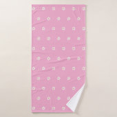 Blooming Flower Pattern Bath Towel with Style バスタオル (バスタオル)