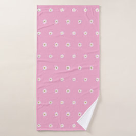 Blooming Flower Pattern Bath Towel with Style バスタオル