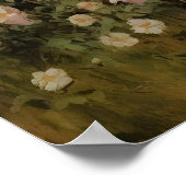 Blooming Garden Path Vintage Spring , アンティークオイル ポスター (角)