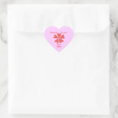 Blooming hearts personalized valentine sticker ハートシール (バッグ)