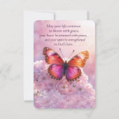 Blooming in God’s Grace サンキューカード (裏面)