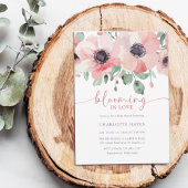 Blooming in Love Baby Shower Pink Baby Shower 招待状