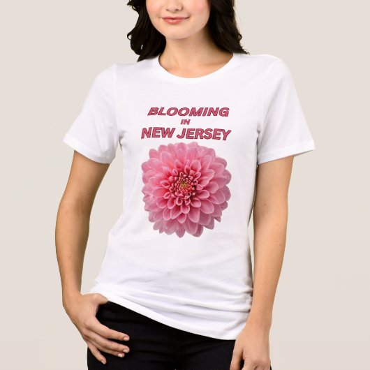 BLOOMING IN NJ, CHRYSANTHEMUM TRI-BLEND トライブレンドTシャツ (正面)