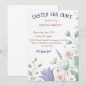 Blooming Joy：柔和のイースター・セレブレーション 招待状 (正面/裏面)