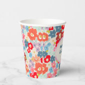 Blooming Joy Bright Floral Maximalist Wedding 紙コップ (右)