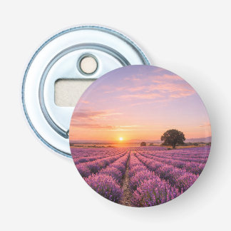 Blooming Lavender Field at Golden Sunset Provence 栓抜き