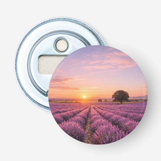 Blooming Lavender Field at Golden Sunset Provence 栓抜き (正面)
