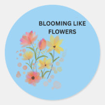Blooming Like Flowers | 水彩フラワー