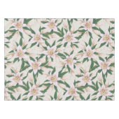 Blooming Lilies in Ivory Green テーブルクロス (正面(横))