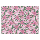 Blooming Lilies in Pastel Pink  テーブルクロス (正面(横))