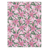 Blooming Lilies in Pastel Pink  テーブルクロス (正面)