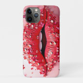Blooming Lips: Floral Butterfly Kiss Case-Mate iPhoneケース (裏)