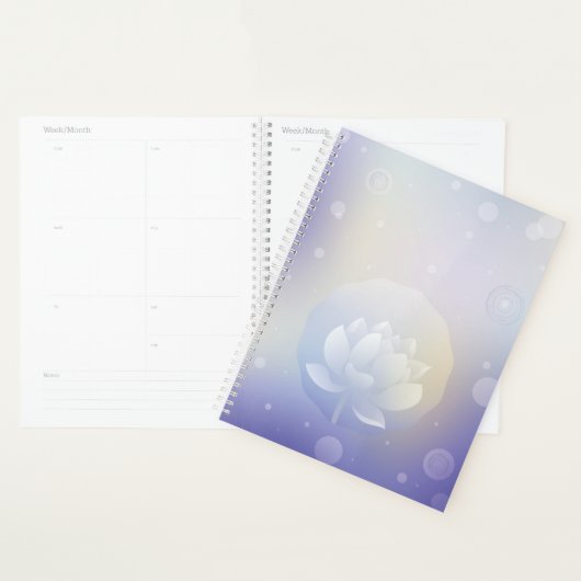 Blooming Lotus Hardcover Daily Planner プランナー手帳 (ディスプレー)