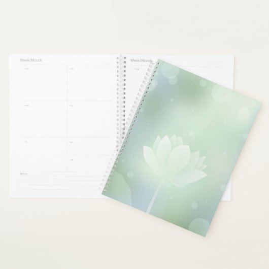 Blooming Lotus Hardcover Daily Planner プランナー手帳 (ディスプレー)