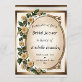 Blooming Love - Custom Bridal shower Invitations 招待状 (正面)