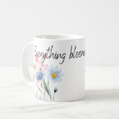Blooming Love: Oil Painting Floral Mug - Everythin コーヒーマグカップ (正面左)