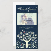 Blooming Love Tree結婚感謝してい's you ref.wi1 サンキューカード (正面/裏面)