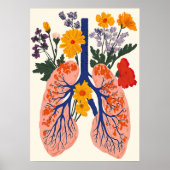 Blooming Lungs - 自然と健康の調和 ポスター (正面)