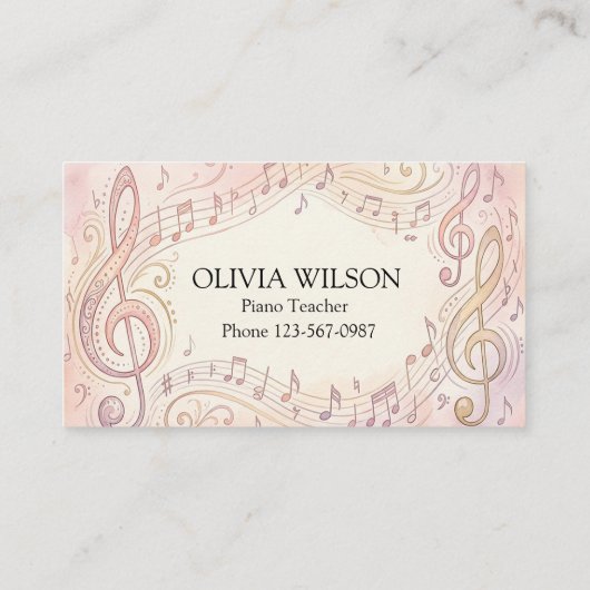 Blooming Melody 名刺 (裏面)