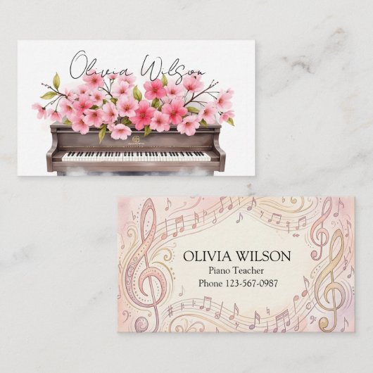 Blooming Melody 名刺 (正面/裏面)