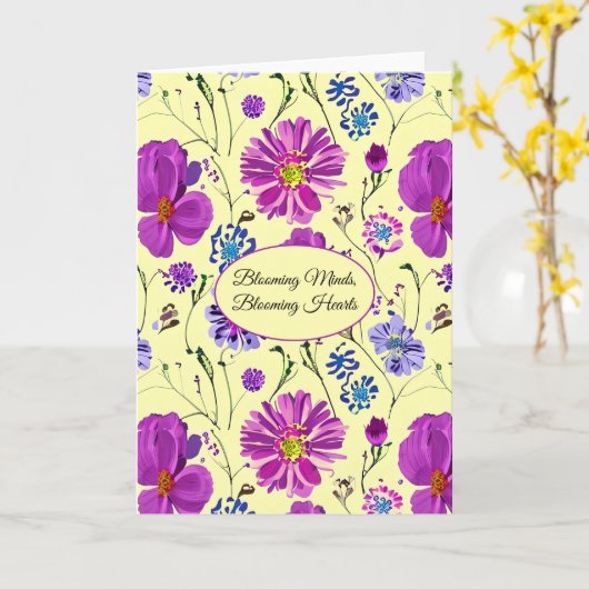 Blooming Minds, Blooming Hearts カード (黄色い花)