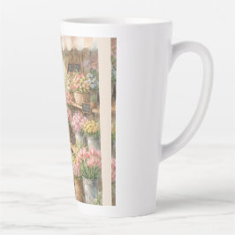 Blooming Moments Mug – Girl at Flower Shop Coffee  カフェラテマグ